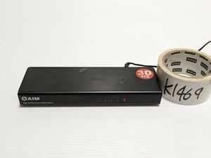 AIM エイム　HDMI SPLITTER スプリッタ　HDMI 分配器　1 in / 4 out　AVS-PR104 　4K対応　電源ケーブル付き　動作確認済み