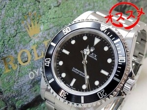 日本ロレックスオーバーホール履歴有り 美品 ROLEX ロレックス■ 14060M Y品番 サブマリーナ ノンデイト メンズ 自動巻き 時計□3G6DS