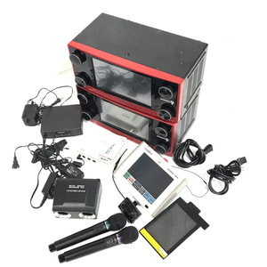 JOYSOUND 響 JS-NX カラオケコマンダー WM-610 マイク 含む カラオケ機器 まとめセット QR053-121