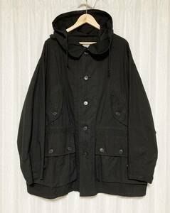 美品☆[COOTIE] 22SS 定価46,200 Garment Dyed Utility Over Coat オーバーサイズ モッズコート M ブラック 日本製 クーティ