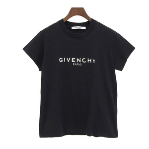 ジバンシイ ロゴ Tシャツ BW704X3Z0Y レディース ブラック GIVENCHY 中古 【アパレル・小物】