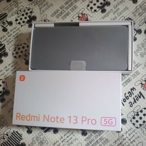 【国内版 新品未使用】黒美しい Xiaomi Redmi note 13 pro 5G RAM8GB 256GB au/UQモバイル版 SIMフリー 残債無 67W充電5000mAh強い電池持