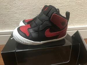 【NIKE】ベビー ジョーダン1 黒赤 10cm / JORDAN1 ナイキ ベビージョーダン BABY KIDS キッズ