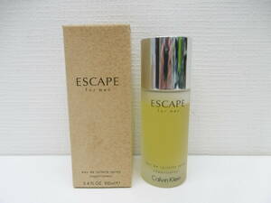 ブランド祭 香水祭 カルバンクライン エスケープ フォーメン 100ml Calvin Klein ESCAPE for men EDT オードトワレ 箱付 使用品 長期保管品