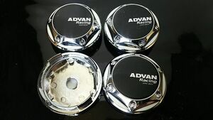 ADVAN 68mm 黒銀 4こ ホイールキャップ ジープ エクリプス コルト GTO RVR ミラージュ マスタング エクスプローラー F-150 エコノライン