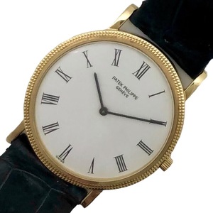 パテック・フィリップ PATEK PHILIPPE カラトラバ 3520/D ホワイト文字盤 腕時計 メンズ 中古