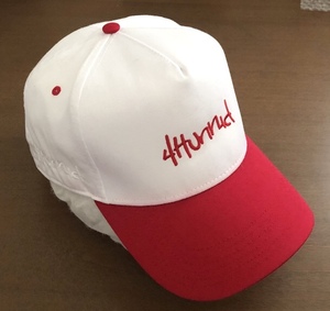 4HUNNID キャップ YG 刺繍 CAP 手書き風 ロゴ HIP HOP ブランド や 音楽 好きに も 帽子 Compton Los Angeles フォーハニッド