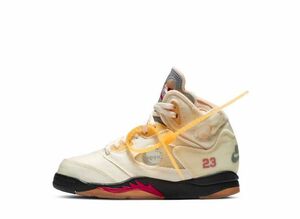 Off-White Nike PS Air Jordan5 "Sail" 19cm CV4827-100