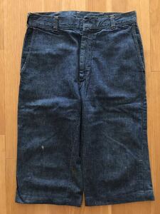 US製 Wrangler Denim Trouser Shorts Half Pants ラングラー デニム トラウザー ショーツ ハーフ ショート パンツ Vintage ヴィンテージ