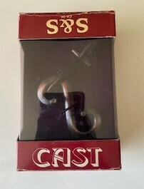 キャストパズル　CA-04 S＆S　　旧箱　赤（アズキ色）、紫台紙　長期保管品