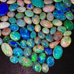 遊色効果抜群!!大量!!●天然オパールおまとめ●a 150ct ルース 裸石 宝石 ジュエリー jewelry opal 遊色 water fire white ②