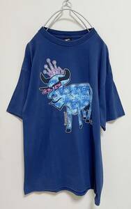 送料230円〜　Stussy ステューシー 2011年　MADSTEEZ コラボ プリント 半袖 Tシャツ size L