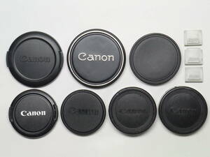 7種 レンズ キャップ　+　シューカバー 3個　 Canon　キャノン　48X2、45、52、58、60、C-8コンバーター用