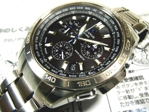 【ジャンク品★超美品】カシオ OCEANUS　オシアナス 電波ソーラー時計 OCW-600TDJ-1AJF 定価66,000円 チタン　メンズ