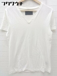 ◇ wjk ダヴルジェイケイ 半袖 Tシャツ カットソー ホワイト メンズ