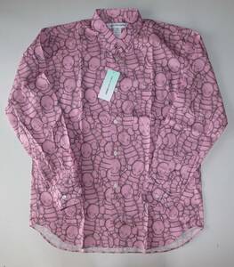 commme des garscons shirt × kaws コムデギャルソン 長袖 シャツ sizeS pink
