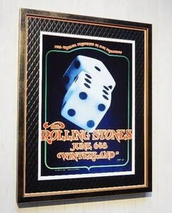 ローリング・ストーンズ/San Francisco 1972/ライブポスター額付/タンブリン・ダイス/tumblin