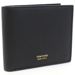 【新品 未使用】トムフォード TOM FORD ２つ折り財布 ブランド Y0228T LCL158 U9000 ブラック メンズ