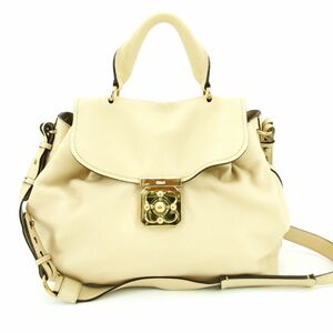 クロエ　ハンドバッグ　ショルダーバッグ　エルシー　ベージュ　レザー　Chloe　中古　◆3111/藤枝インター店