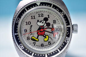 ヴィンテージ　 BRADLEY 　 初期スポーツマン 　パイアイ　 ミッキーマウス 手巻時計　ブラッドレイ　ディズニー　ＯＨ済み
