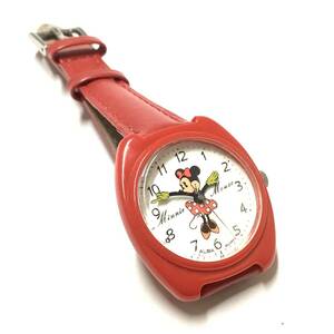 【激レア！ベルト&電池交換済み】 セイコー アルバ SEIKO ALBA ディズニータイム 復刻版 ミニーマウス 腕時計 キャラクターウォッチ