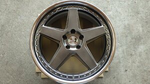 組込歴有り展示未使用品 スーパースター レオンハルト クラウベ 20x8.5J 5-114.3 ET41 ４本セット