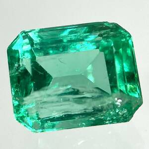 ●天然エメラルド0.652ct●a約5.5×4.5mmソーティング付 ルース 裸石 宝石 ジュエリーjewerly emerald S