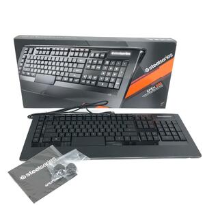 未使用品◆SteelSeries SteelSeries Apex 300 キーボード◆ ブラック PC 家電 パソコン周辺機器