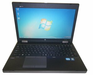 Windows7 Pro 32bit HP ProBook 6560b Core i3-2350M 2.3GHz 4GB SSD 128GB 光学ドライブなし ACアダプタ付属なし