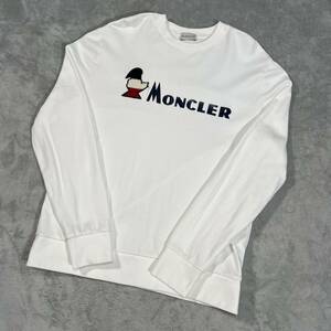 1円　極美品　MONCLER モンクレール　マグリア　長袖　トレーナー スウェット ビッグロゴ XLサイズ ホワイト 白 7810