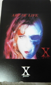 テレカ X JAPAN 新品未使用 1993 ART OF LIFE 50度