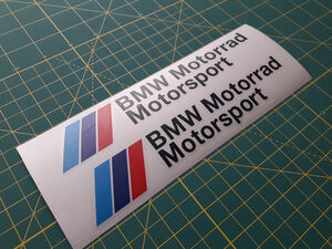 送料無料 BMW Motorrad Motorsport decal sticker ステッカー シール デカール 2枚セット 25cm ブラック