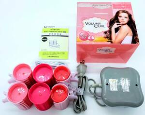 ［数回使用品］コイズミ KHC-V600/P　ヘアカーラー　ゆるふわ巻き　6本入り