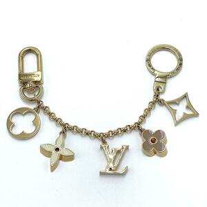 No.78 【美品】LOUISVUITTON ルイヴィトン フルールドゥモノグラム チャーム チェーン キーホルダー アクセサリー M6511 レディース