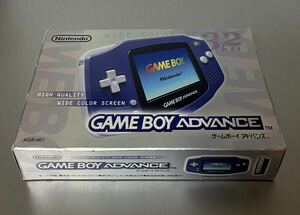 1円スタート　ゲームボーイアドバンス バイオレット　GBA Nintendo 箱　取扱説明書付き