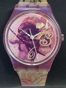 Ｌ400　稀少・レア　腕時計　Swatch/スウォッチ　AG 1994 Fell for you バレンタイン限定デザイン　天使の矢　エンジェル　3針　アナログ
