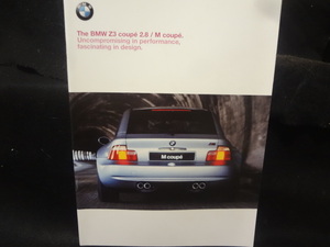 BMW　Mクーペ　2.8 カタログ　※非喫煙ワンオーナー