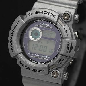 1円 稼働 良品 カシオ G-SHOCK フロッグマン GW-200S タフソーラー デジタル文字盤 ラバーベルト メンズ腕時計 DOI 8611100 5MGY