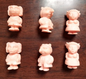 【希少】マルキ　MARQUIS　映画宣材　消しゴム人形　全3種類6体セット　ノベルティグッズ(非売品）アンリ・クゾヌー (監督)【レアグッズ】