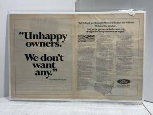 1972年9月22日号LIFE誌　広告切り抜き1ページ【FORD フォード】アメリカ買い付け品ビンテージインテリアオシャレUSA