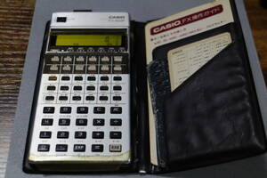 中古 CASIO カシオ FX-502P プログラム関数電卓 プログラムライブラリー付属