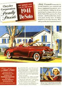 ◆1941年の自動車広告　デソート1　DeSoto　クライスラー