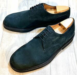 【未使用】Salvatore Ferragamo フェラガモ◆27cm 8.5 2E◆プレーントゥ ダービーシューズ 革靴 ビジネスシューズ ドレスシューズ ITALY製