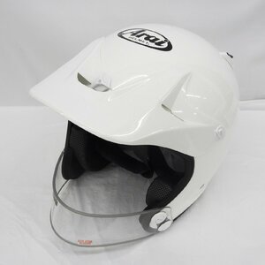 【中古品】Arai アライ トライアルヘルメット HYPER-T PRO ハイパーT プロ ホワイト サイズ：61-62cm 11535279 0331