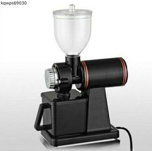 　電気コーヒーグラインダー 　コーヒーミル機　 コーヒー豆粉砕機　フラットバリ研削盤 ブラック バーガンディー２色
