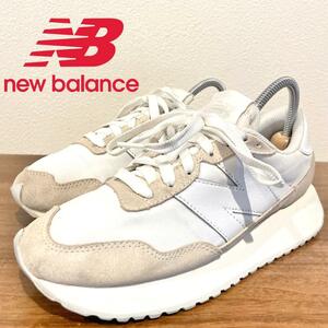 NEW BALANCE ニューバランス MS237TWS ホワイト グレー レディース ローカットスニーカー 23cm 