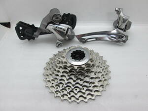 ◆◇中古 SHIMANO シマノ 5700系 105+6700 アルテグラ 2×10速 FD/RD/CS ミックスコンポセッ ト！◇◆