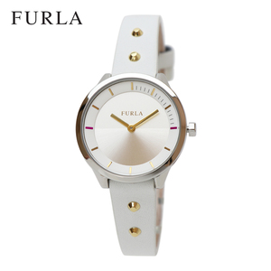 FURLA METROPOLIS フルラ メトロポリス 31mm R4251102524 アナログ ゴールドスタッズ ホワイトレザーベルト ホワイト 白色 女性用腕時計