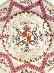 リモージュ 紋章皿 アンティーク フランス 19世紀 Limoges プレート