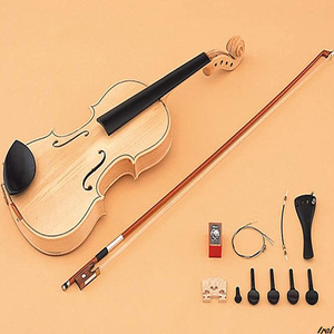 楽器　手作り　バイオリンキット　バイオリン　工作　趣味　音楽　セット　子供　手軽　組み立て　演奏　ウッドカラー
